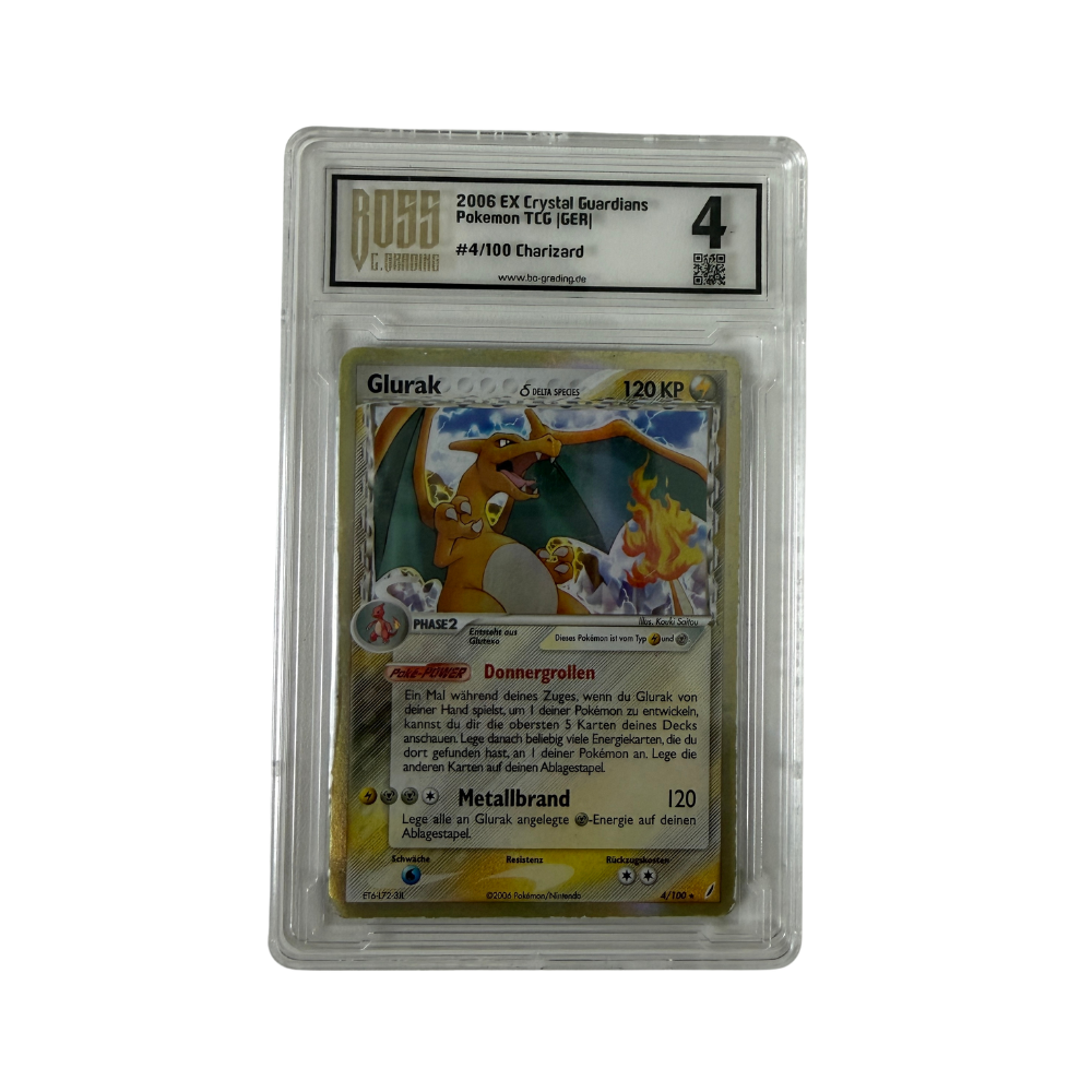Pokémon - Dracaufeu #4/100 (EX Crystal Guardians) – Boss C. Grading 4