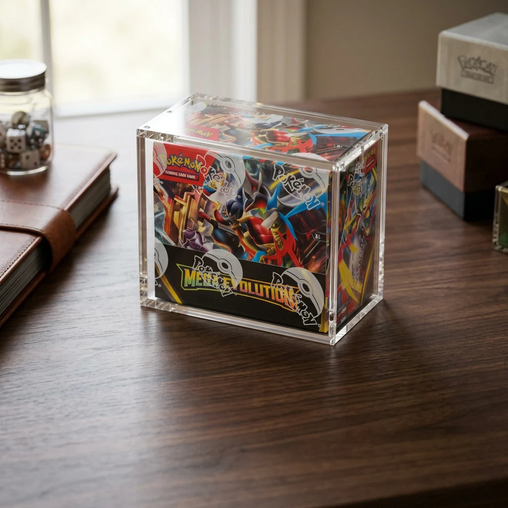 The Acrylic Box - Pokémon Boîte de boosters Boîtier acrylique Allemand & Anglais