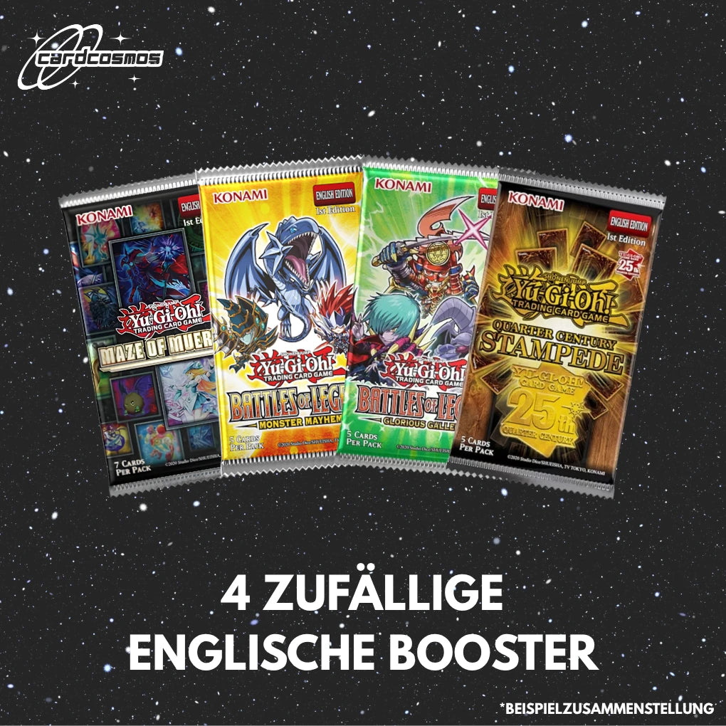 Yu-Gi-Oh! Mystery Booster Set Anglais – 4 boosters aléatoires différents