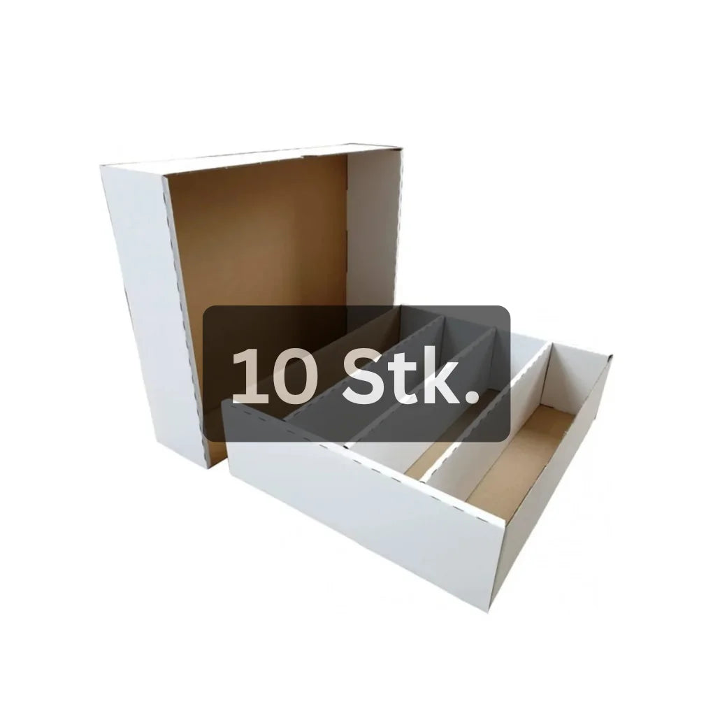 cardcosmos Card Boxes for 4000 Cards – Storage Boxes with 4 Rows