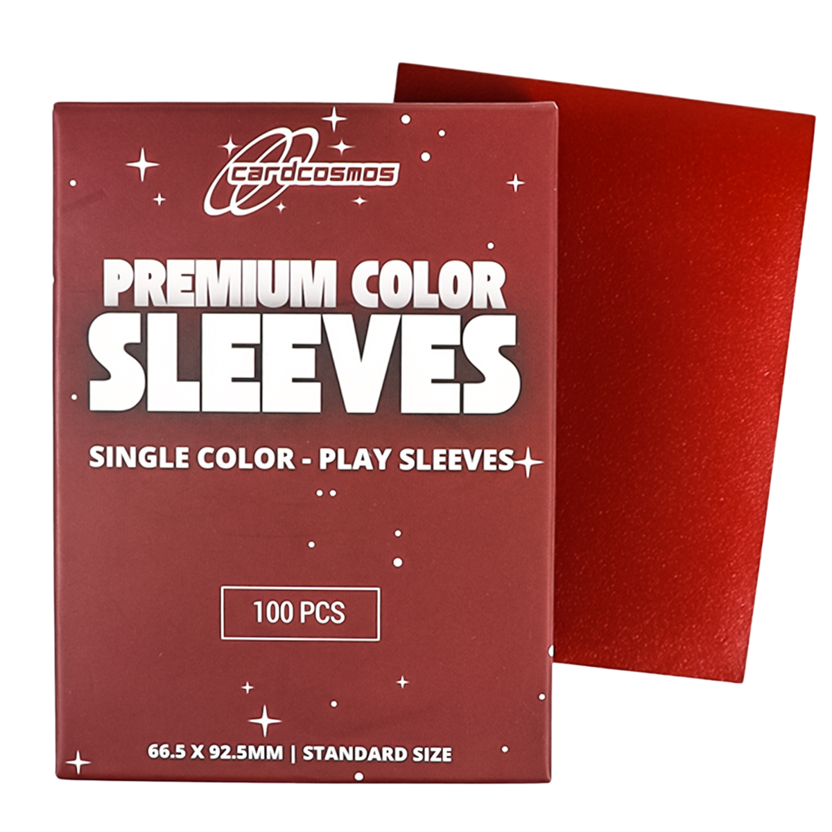cardcosmos - Protège cartes mats premium rouge | 100stk