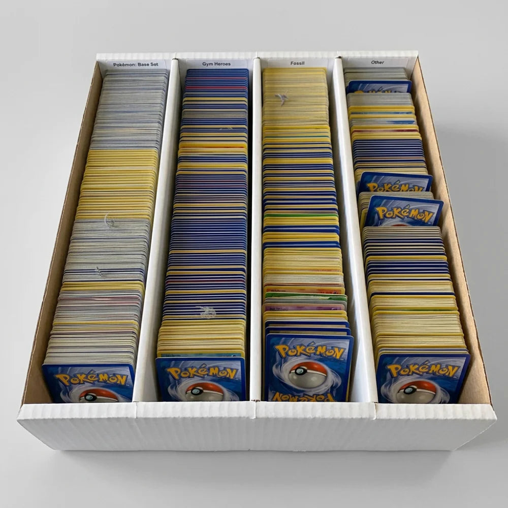 cardcosmos Card Boxes for 4000 Cards – Storage Boxes with 4 Rows
