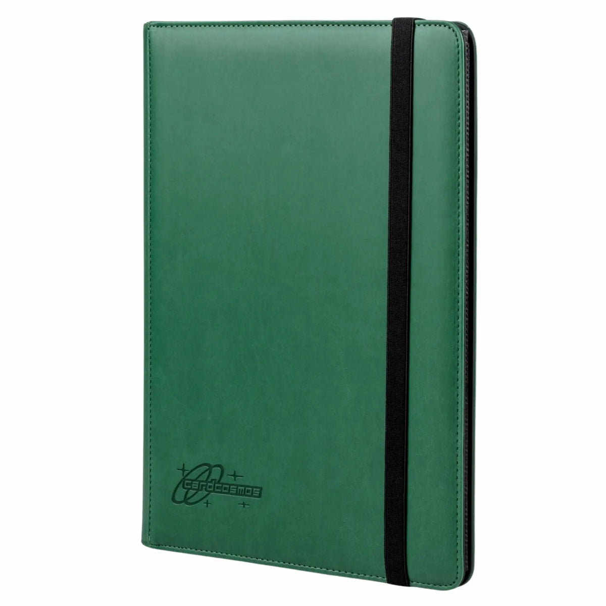 cardcosmos - 9 Pocket Strap Premium Leather Binder - Dunkelgrün
