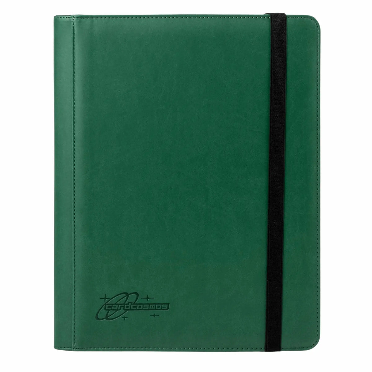 cardcosmos - 9 Pocket Strap Premium Leather Binder - Dunkelgrün