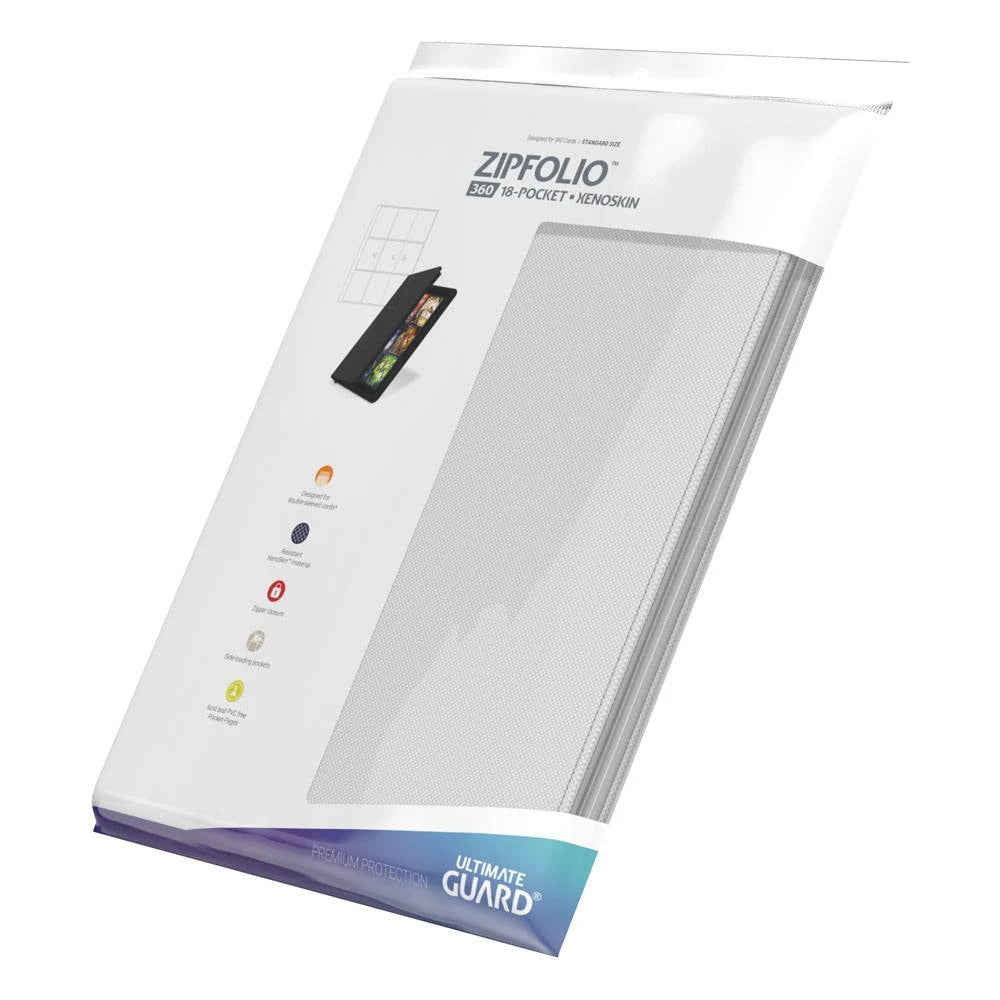 Ultimate Guard Zipfolio 360 18-Pocket Xenoskin White
