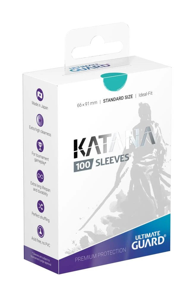 Ultimate Guard Katana Protège cartes Format standard Turquoise – 100 pièces
