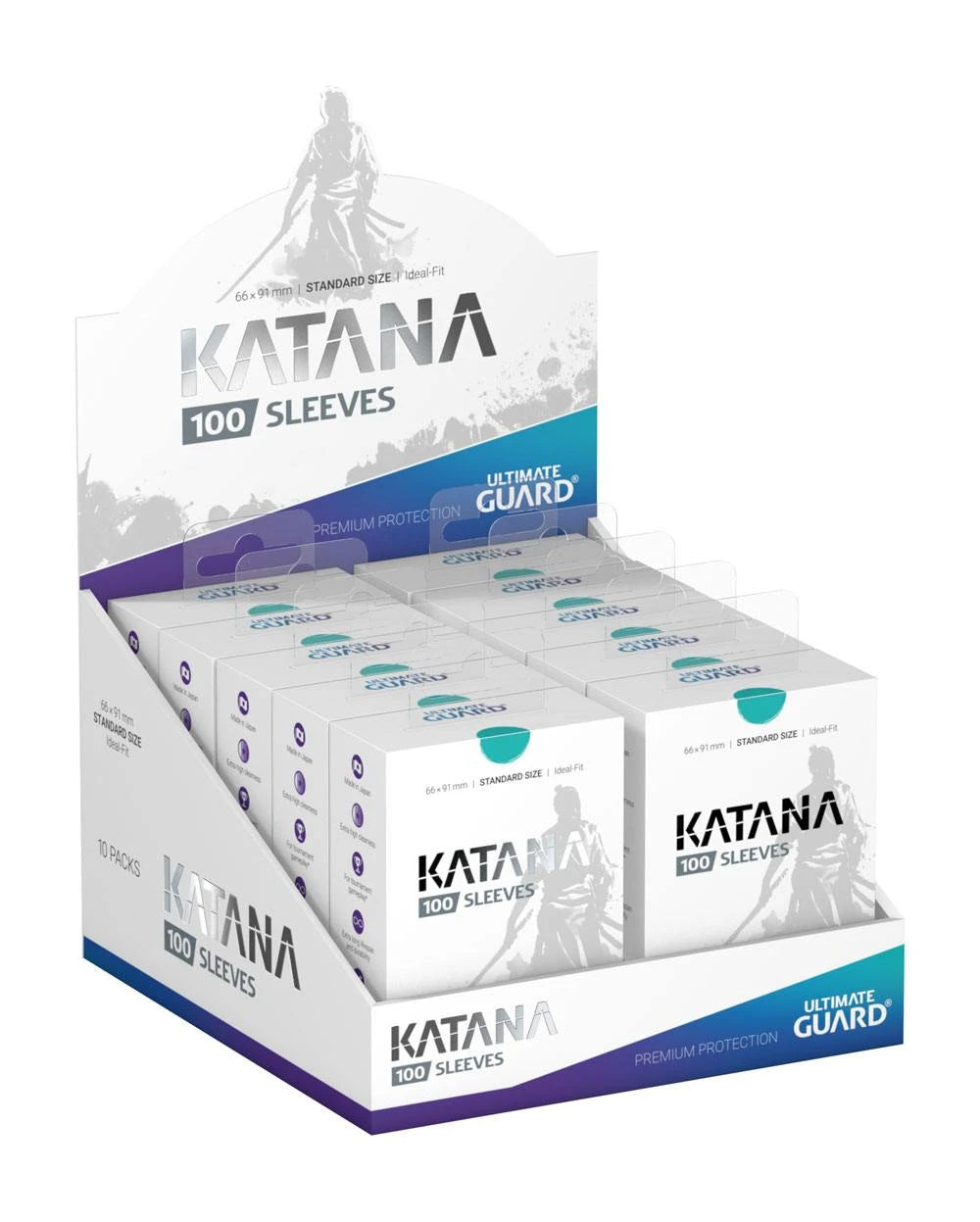 Ultimate Guard Katana Protège cartes Format standard Turquoise – 100 pièces