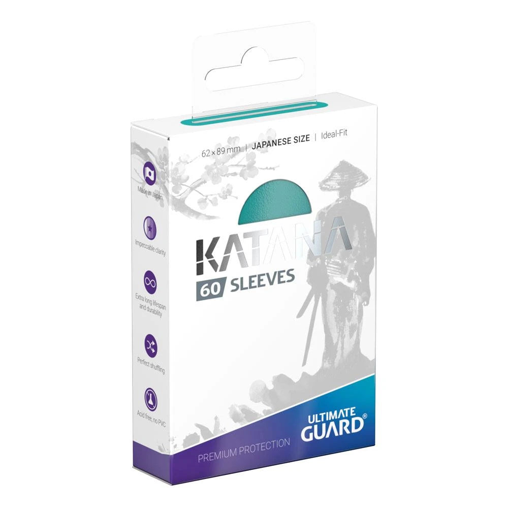 Ultimate Guard Katana Protège cartes Format japonais Turquoise – 60 pièces